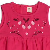 Carmine-Sleeveless Dress